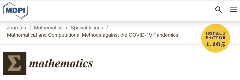 Mathematics Special Issue CoVID-19